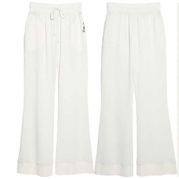 Free People Ivory Cozy Cool Girl Lounge Pants - Picture 2 of 10